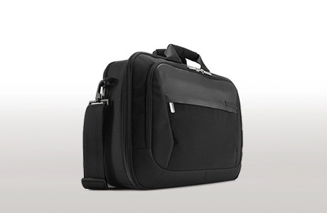 Notebook case with shoulder strap and pocket for foot-pedal