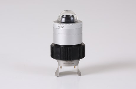 200x lens with LED light and fluid contact adapter
